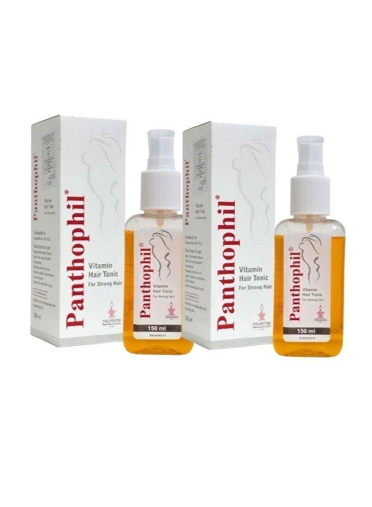 PANTHOPHIL 2-piece set (Panthophil Hair Tonic Hair Strengthening Solution 2*150ml) - Image 1